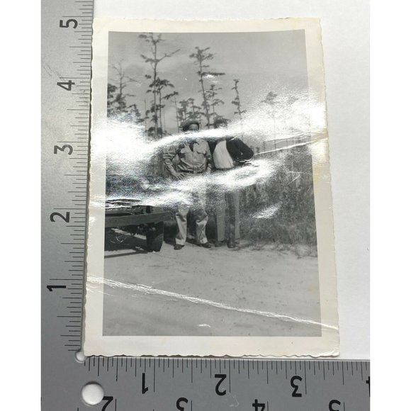 Found Photo Military Men with Jeep Ambulance Near Moody Field Air Force Base GA - Picture 4 of 6